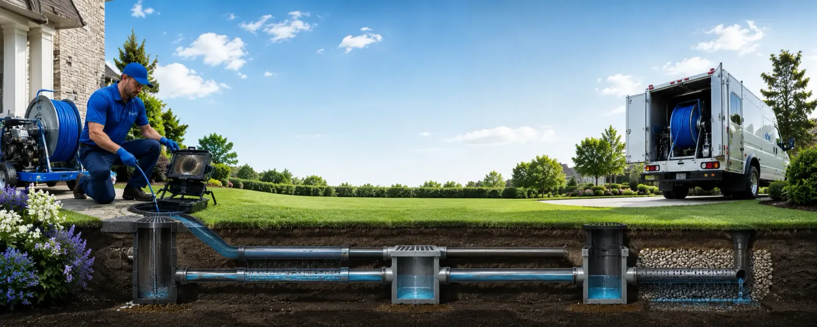 Outdoor drain cleaning information for Angelica, NY